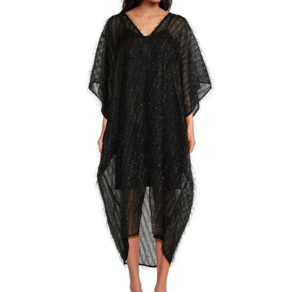 Abbey Glass Rosemary Caftan Dress in Black